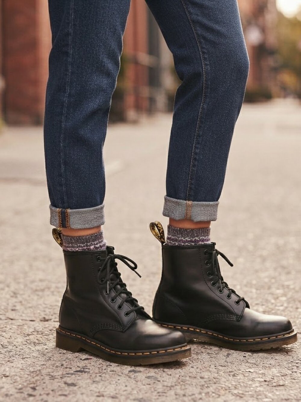 Dr. Martens 1460 Black Leather 8-Eye Combat Boots Grunge Size US 9 EU 41 UK 7